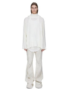 RICK OWENS - Knit Tunic - Hooded Tunic - AW25 - 21 NATURAL